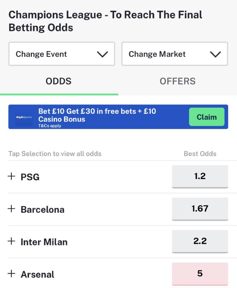 Đặt cược sớm nếu thấy kèo mở sai