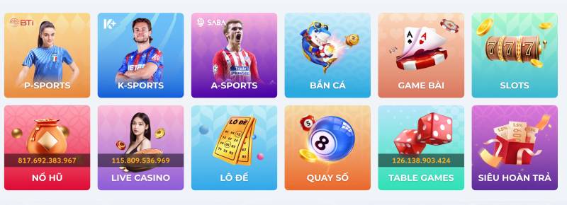 Hệ sinh thái trò chơi tại One88