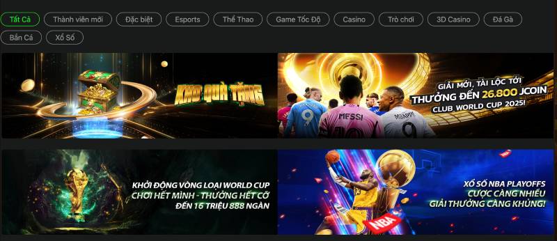 Nhiều ưu đãi nổi bật dành riêng cho người chơi