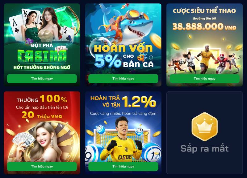 Tặng thưởng dành riêng cho tài khoản mới và hội viên lâu năm