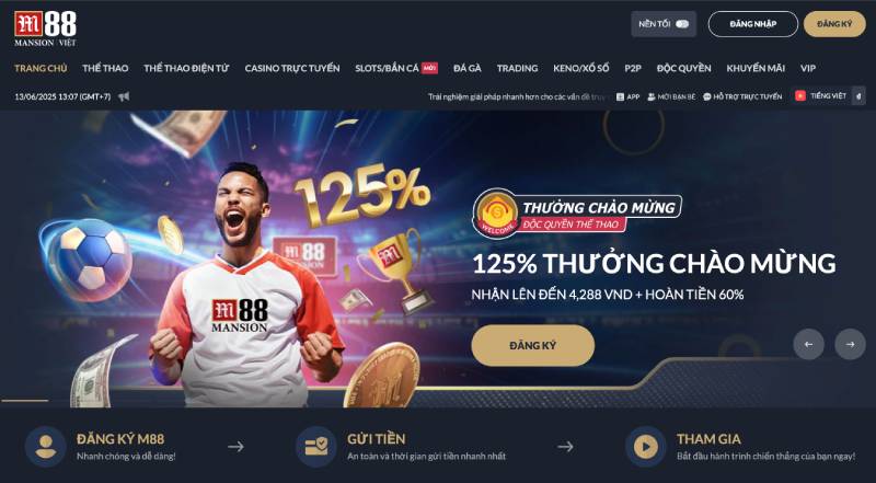 Ưu điểm nổi bật khi chơi tại nhà cái M88